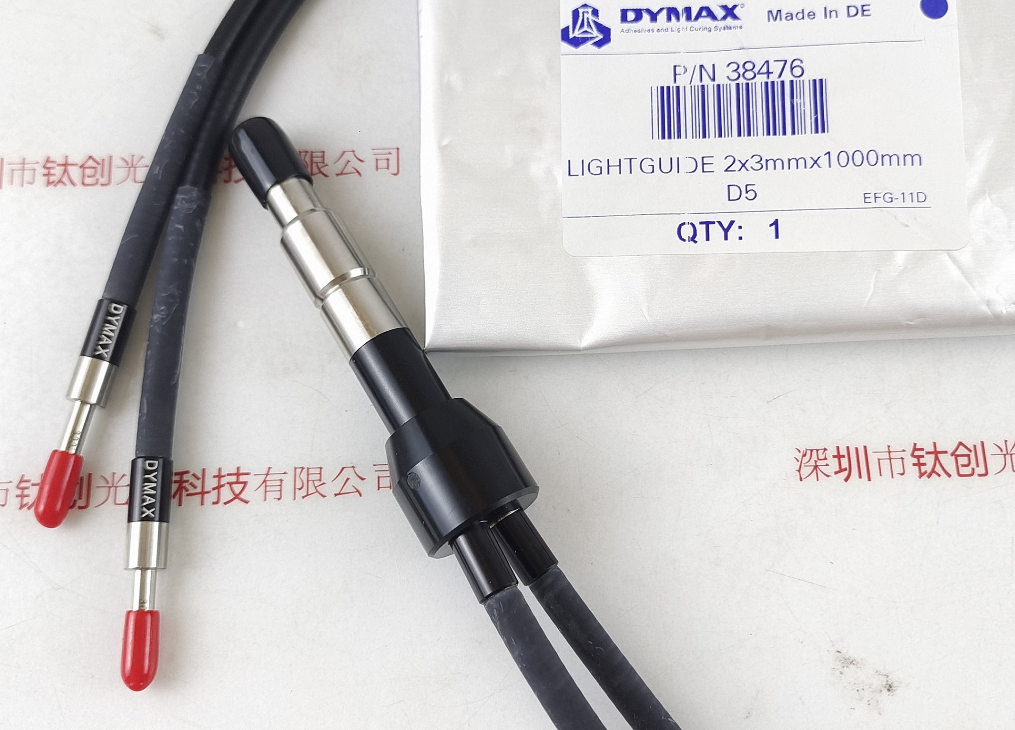 DYMAX戴马斯  PN:38476 一分支光导lightguide  2X3mmX1000mm