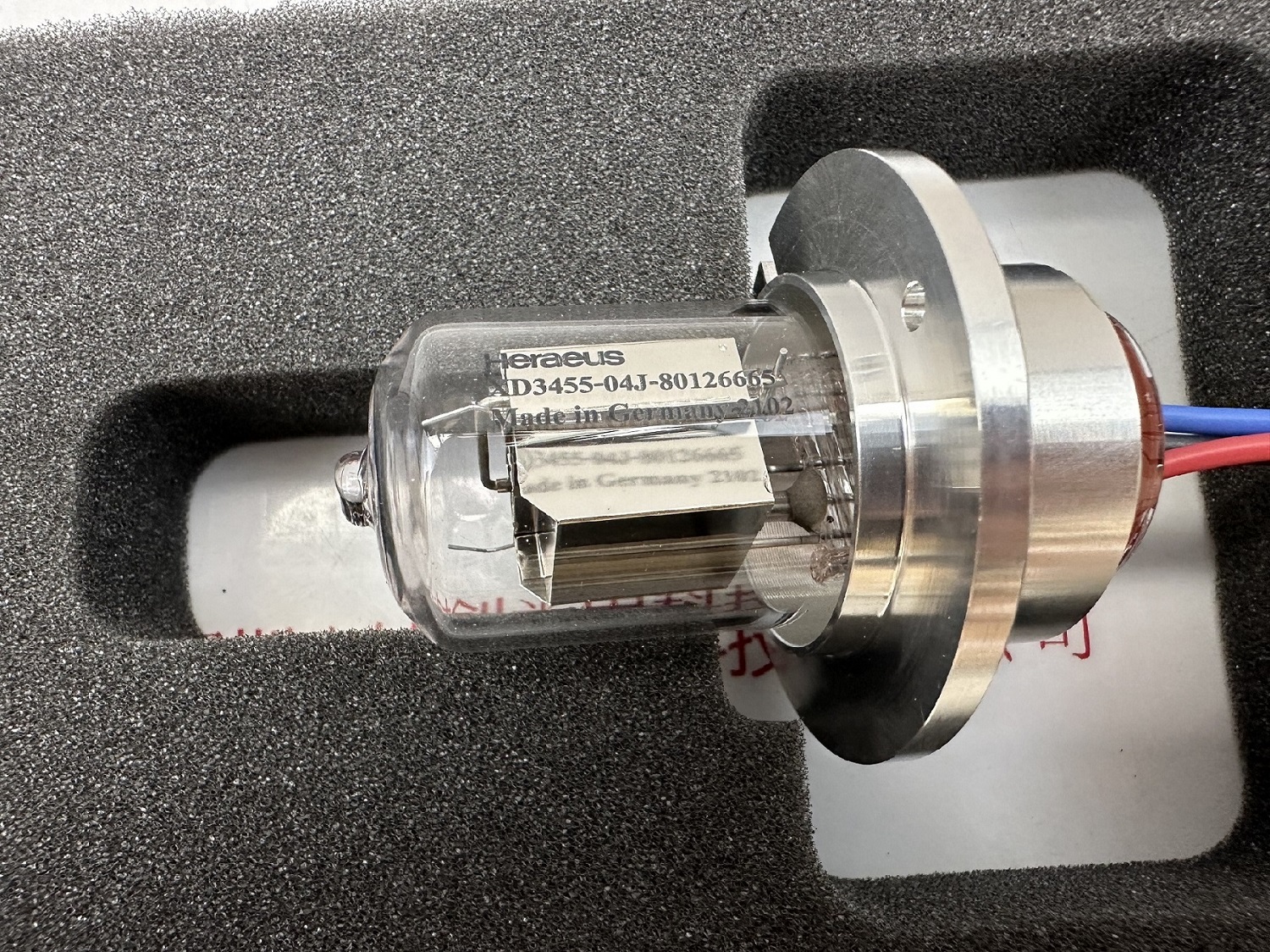 Heraeus贺利氏 氘灯Deuterium lamp   XD3455-04J  80126665