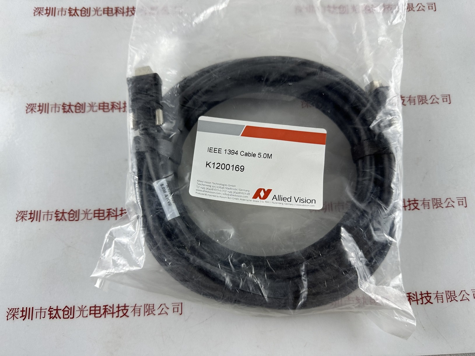 AVT瑷茘德Allied Vision  IEEE 1394B Cable  5.0M K1200169 数据线