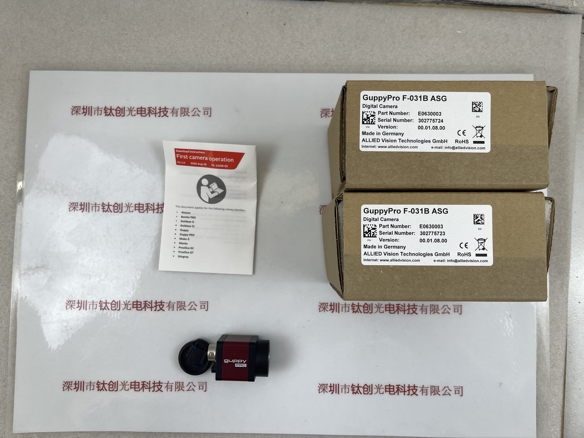 瑷荔德AVT相机  Guppy PRO  GPF-031B ASG4291-06