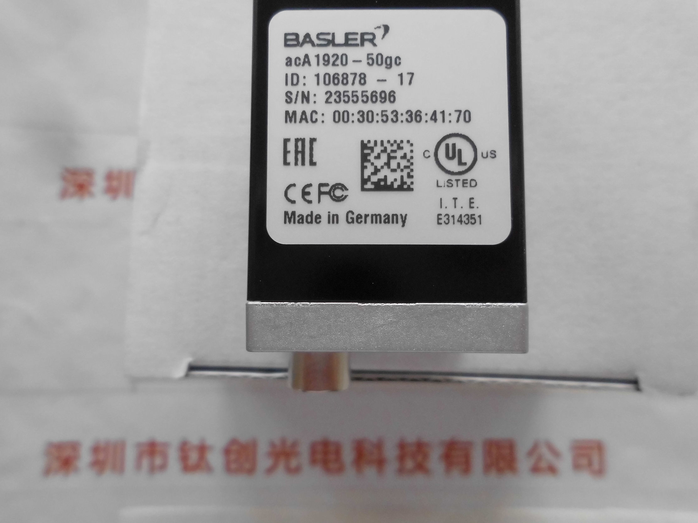 BASLER巴斯勒 工业相机  acA1920-50gc