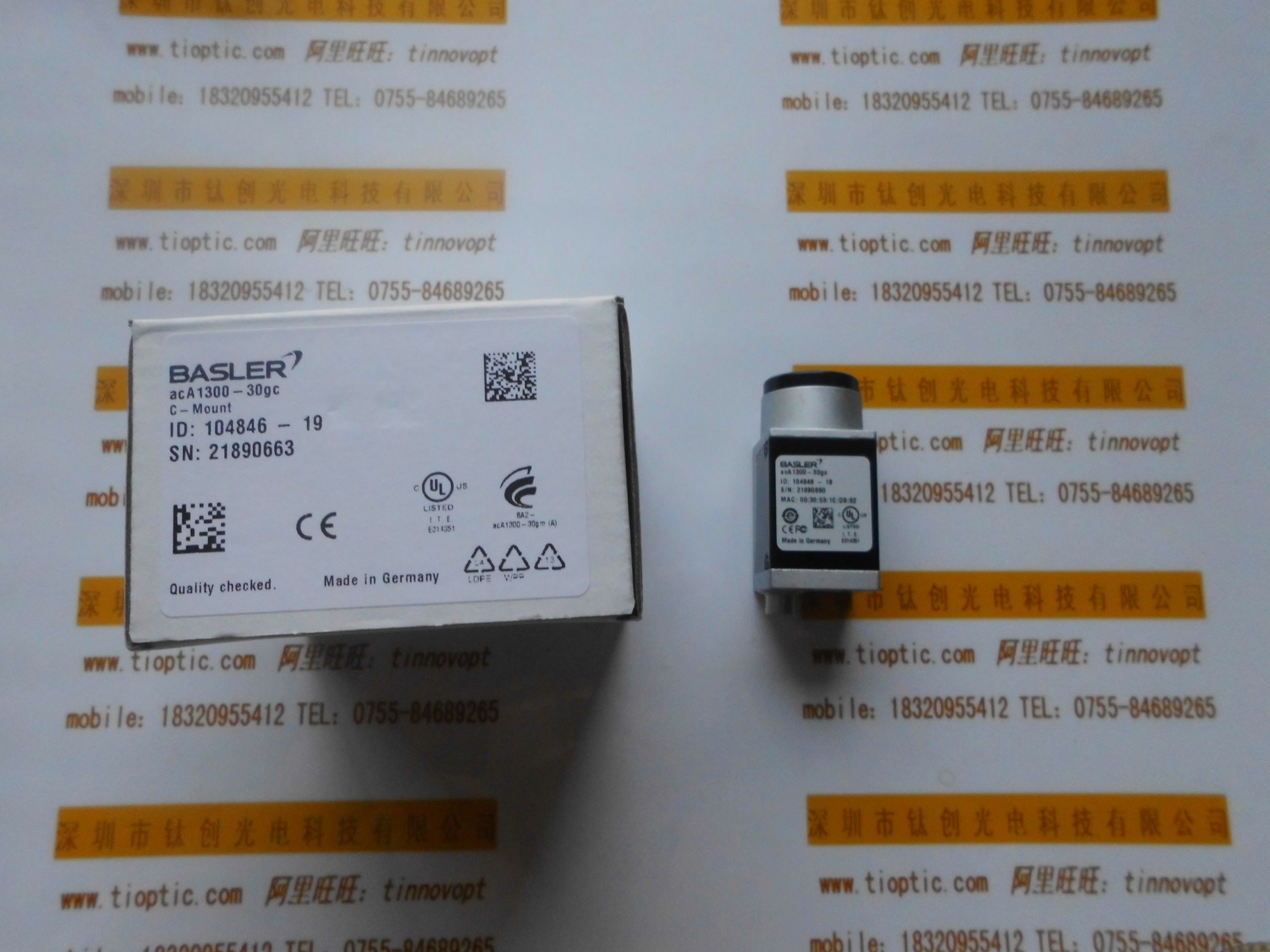 BASLER巴斯勒  工业相机 acA1300-30gc