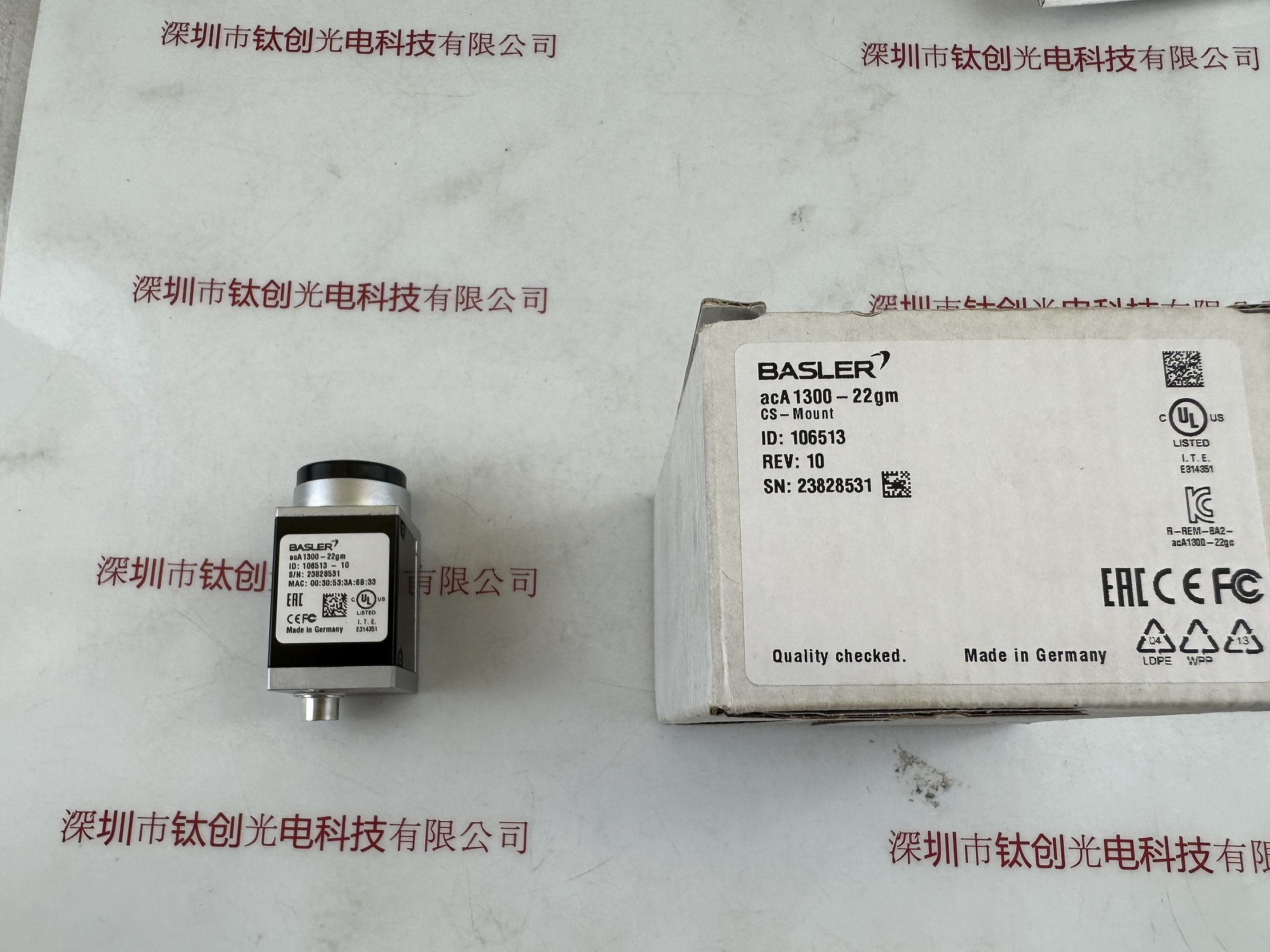 basler巴斯勒相机  ACA1300-22GM