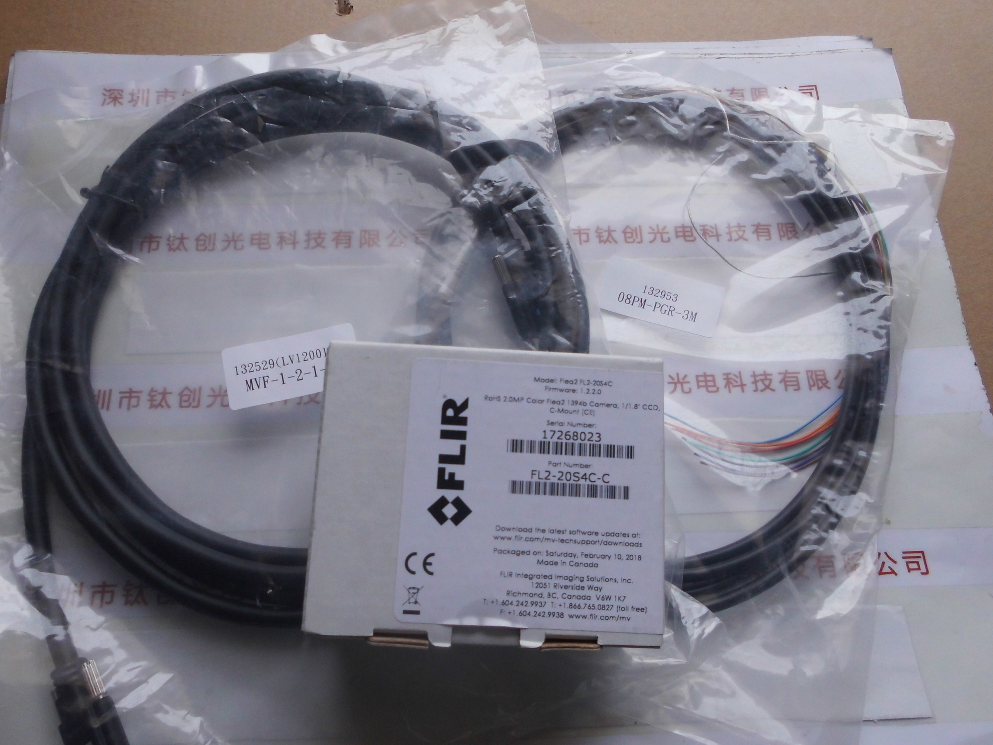 FLIR菲力尔 灰点工业相机 FL2-20S4C-C