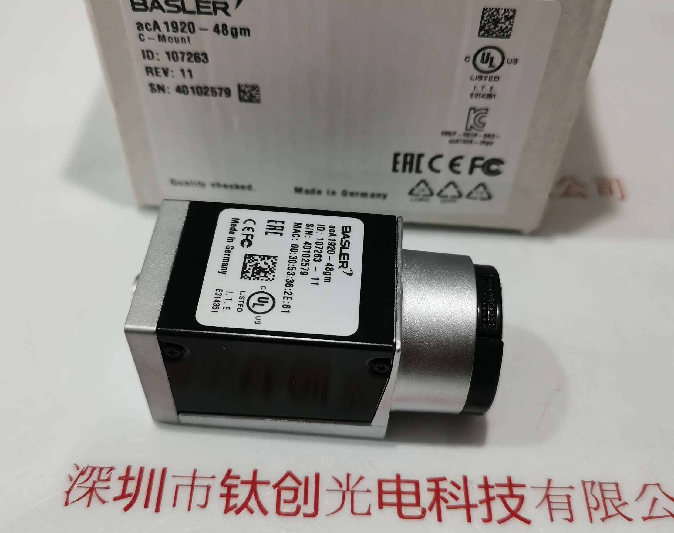 巴斯勒 BASLER 相机 ACA1920-48gm