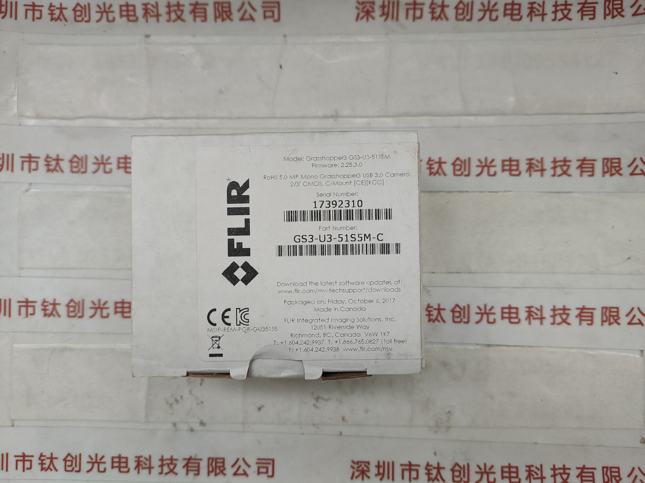 FLIR菲力尔工业相机  GS3-U3-51S5M-C