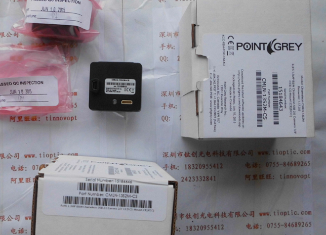 Point Grey灰点CMLN-13S2M-CS  工业相机