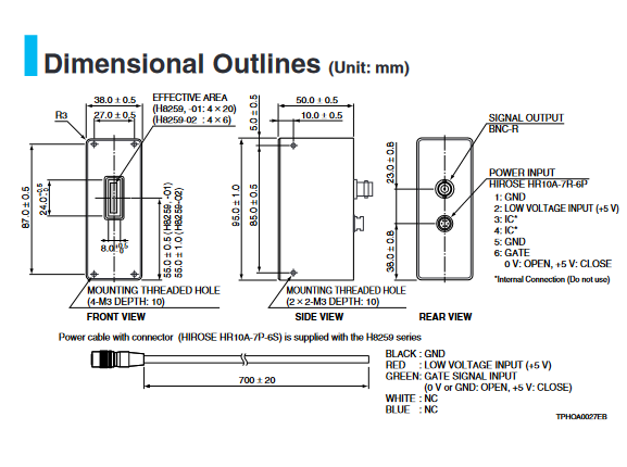 HAMAMATSU滨松 光电倍增管模块 H8259-01