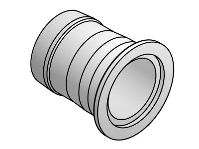 NEWPORT 优铂特 100311801  ISO-KF Vacuum Flange to Rubber Hose Adapters
