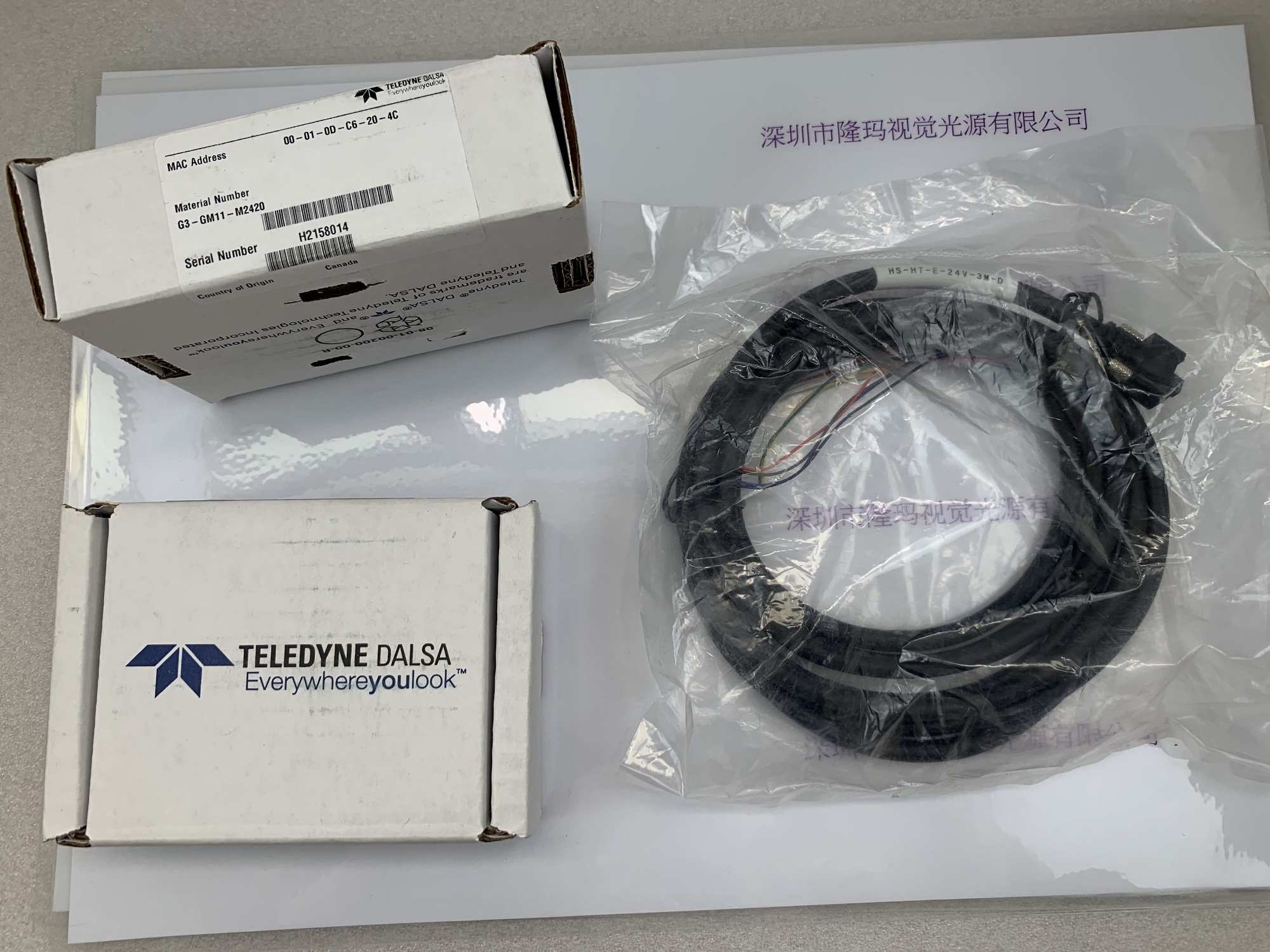 DALSA达尔萨工业相机  G3-GM11-M2420 配套网线和电源线