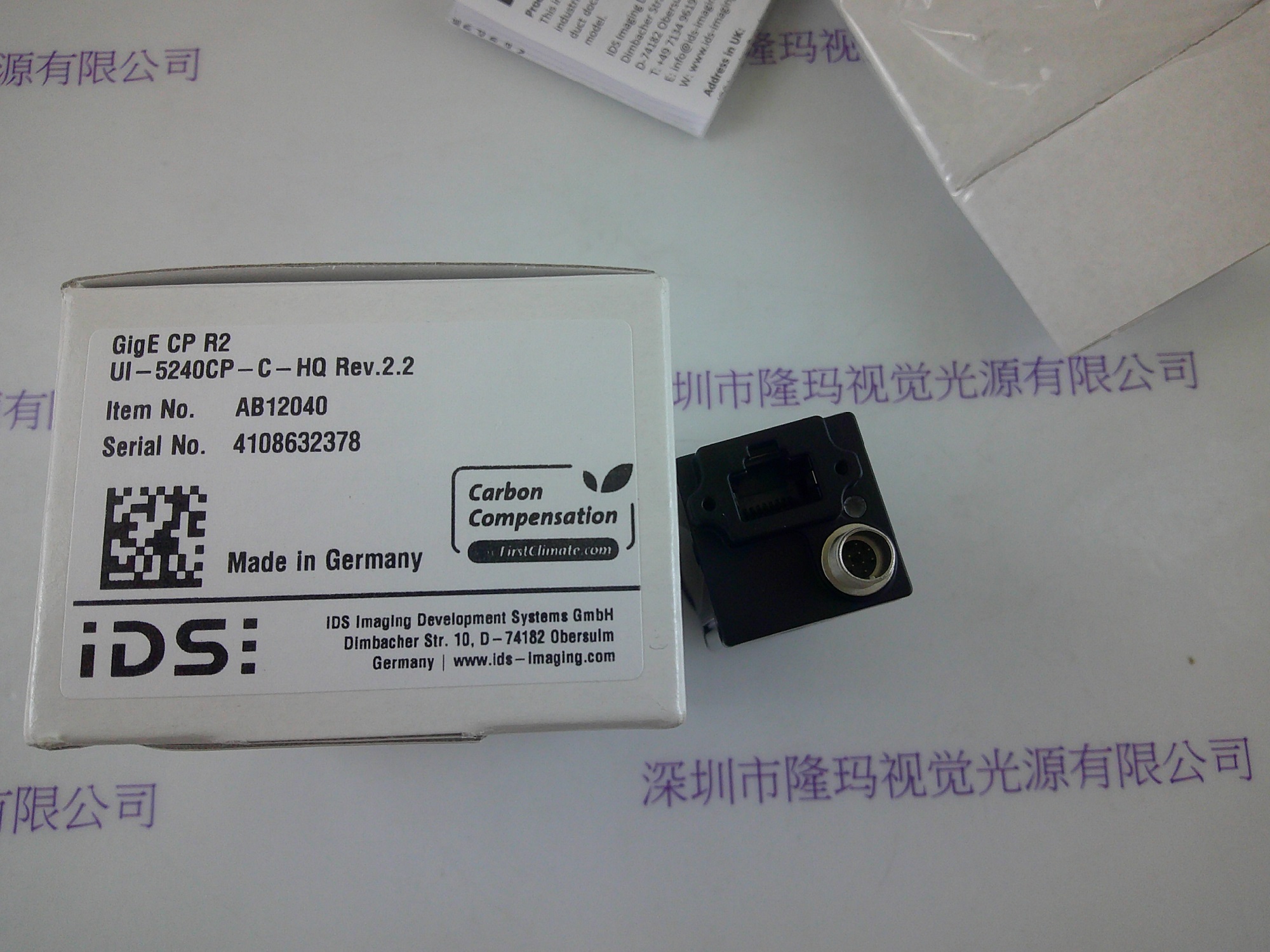 IDS爱迪思 工业相机 UI-5240CP-C-HQ Rev.2.2 含线