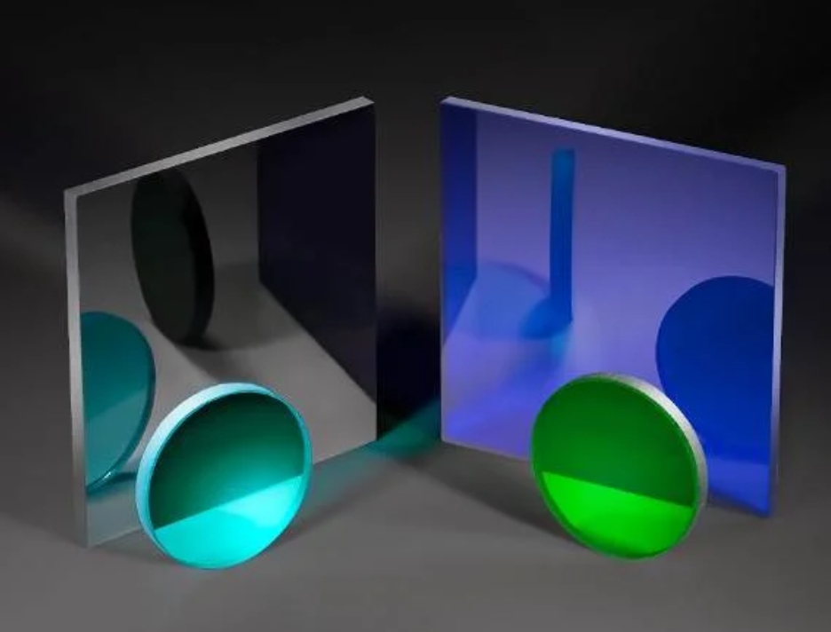 HOYA 豪雅   B370 (UV-VIS) 12mm 直径, 有色玻璃带通滤光片