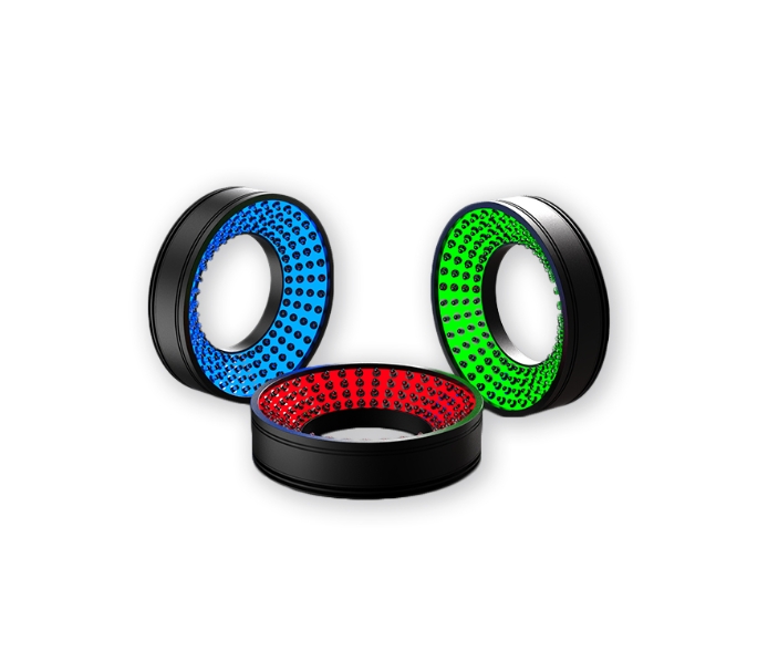 Edmund 爱特蒙特   工作距离20-40mm 60°角照射 蓝色环形光源