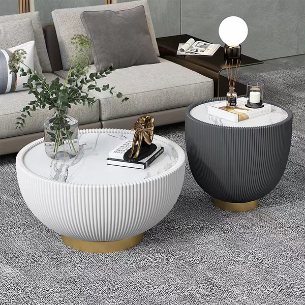 Round rock plate end table 04