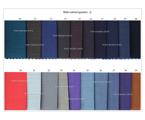 Slub cotton-spandex-2 chino twill