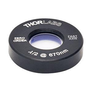Thorlabs  索雷博 WPH05M-670 零级半波片