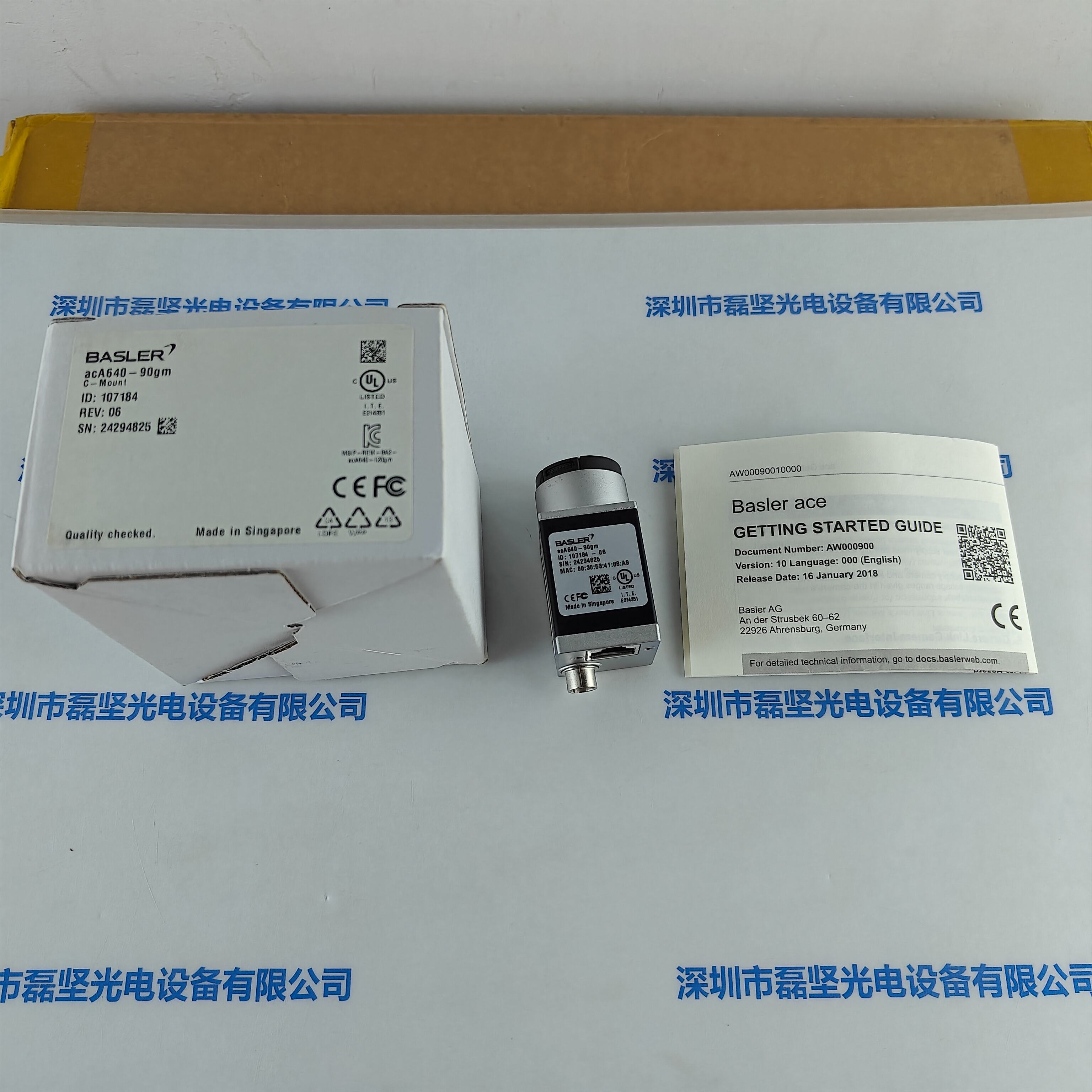 BASLER巴斯勒 aca640-90gm 工业相机