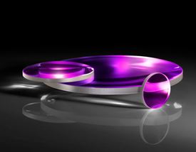 Edmund爱特蒙特 25.4mm Dia. x 500mm FL, Uncoated, ISP Optics Barium Fluoride (BaF2) PCX Lens  BF-PX-25-500 平凸透镜