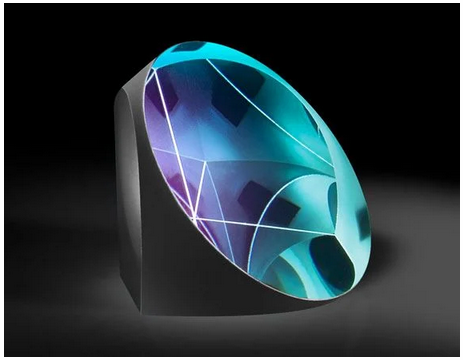 Edmund爱特蒙特 63.5mm，镀可见光0°膜和银膜，角椎棱镜