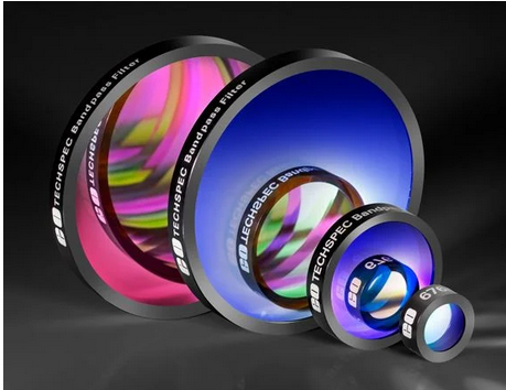 Edmund爱特蒙特 254nm CWL, 12.5mm Dia., Hard Coated OD 4.0 10nm Bandpass Filter 镀加硬膜的带通滤光片