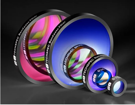 Edmund爱特蒙特 488nm中心波长，50mm直径，硬膜，OD 4，10nm带通滤波片