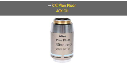 NIKON尼康 CFI Plan Fluor 40X Oil 物镜