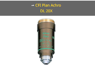 NIKON尼康 CFI Plan Achro DL 20X 物镜