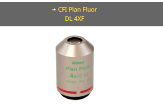 NIKON尼康 CFI Plan Fluor DL 4XF 物镜