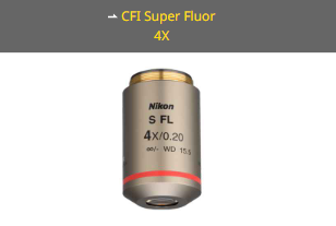 NIKON尼康 CFI Super Fluor 4X 物镜