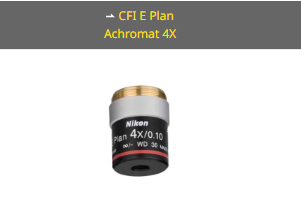 NIKON尼康 CFI E Plan Achromat 4X 物镜