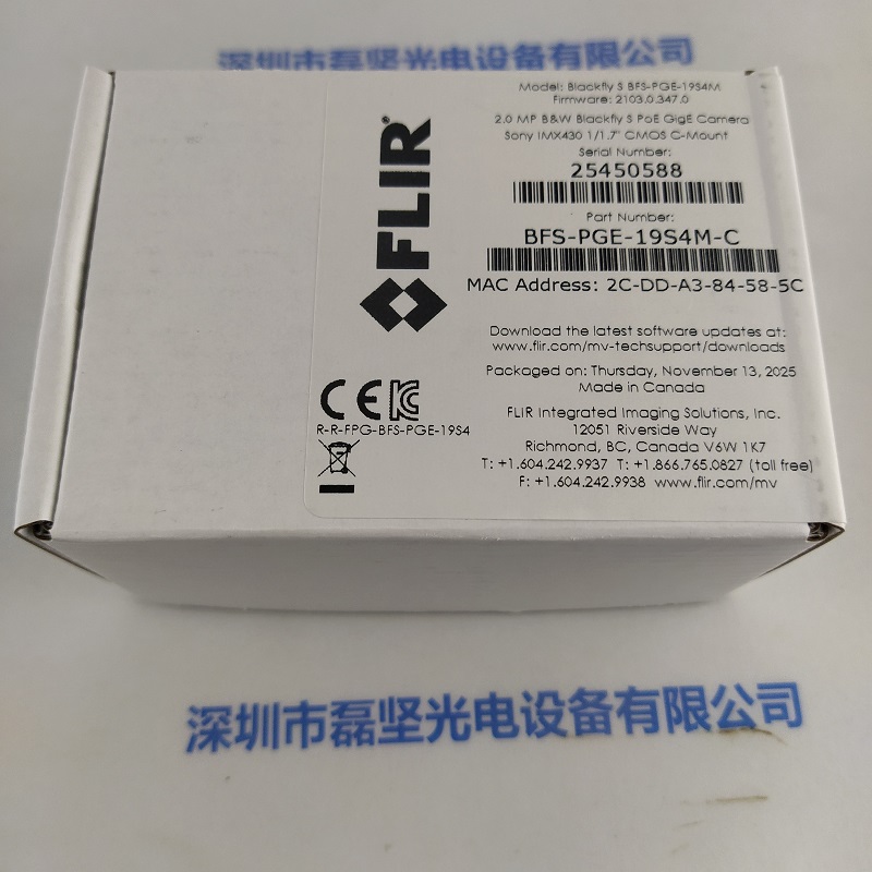 FLIR菲力尔  BFS-PGE-19S4M-C   工业相机