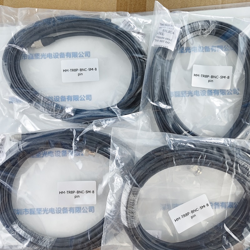 磊坚光电   HM-TR8P-BNC-5M-8pin    工业相机线缆  5米长公头