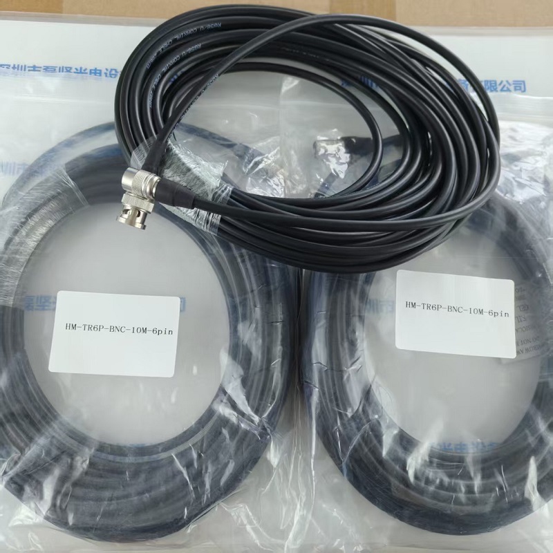 磊坚光电   HM-TR6P-BNC-10M-6pin  工业相机线缆  10米长母头