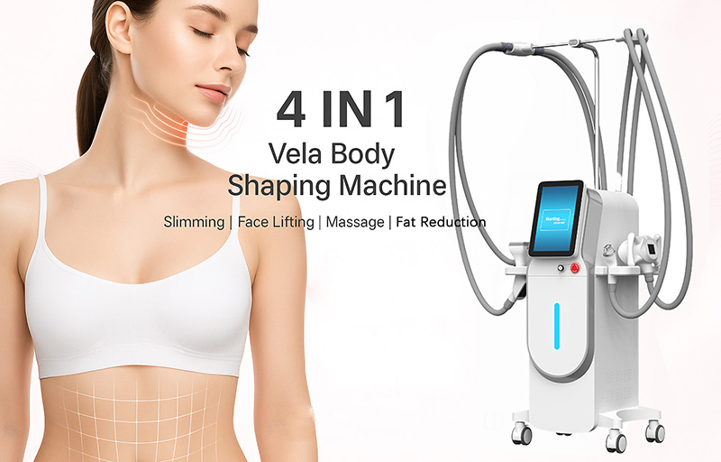 Vela Body Shape Fat Reduction Weight Loss Machine Skin Tightening Cellulite Vacuum rolling Body Massage Body Shaping Machine