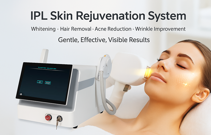 Factory Price Portable IPL Hair Removal Laser Machine with Q-switch Carbon Peeling Laser 2 in 1
