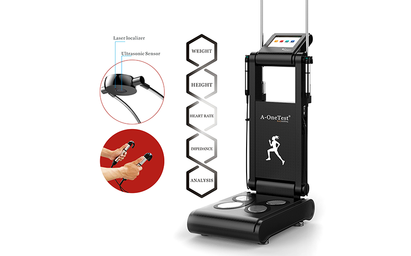 3D Height Weight Scale Fat Muscle Bioimpedance Analysis System Body Composition Analyzer Physical fitness tester