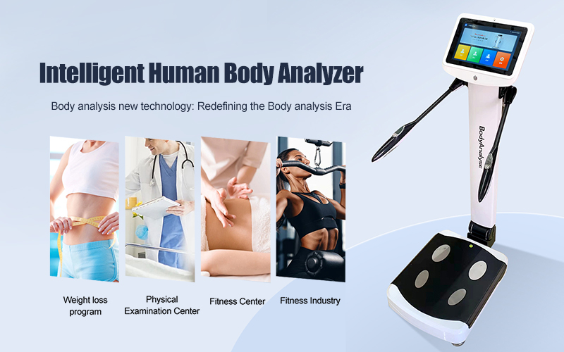 Intelligent human body analyzer 3D Fat Muscle Bioimpedance Analysis System Body Composition Analyzer Digital fat scanner