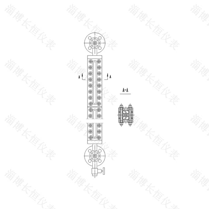 YHBPT高压、高温玻璃板液位计（透光式）