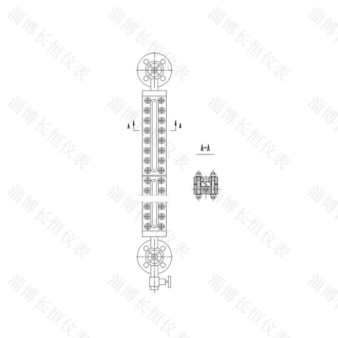 YHBPF 高压、高温玻璃板液位计（反射式）