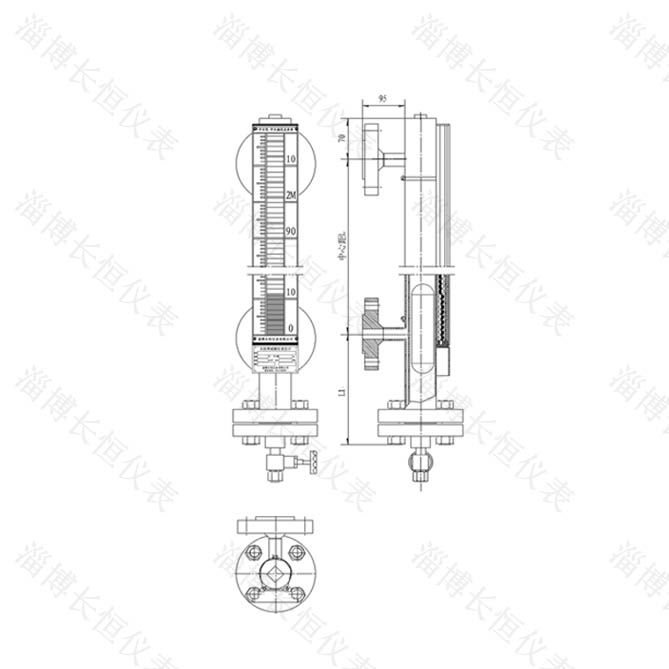 YHCFQ 易汽化介质专用型磁翻柱(磁浮子)液位计