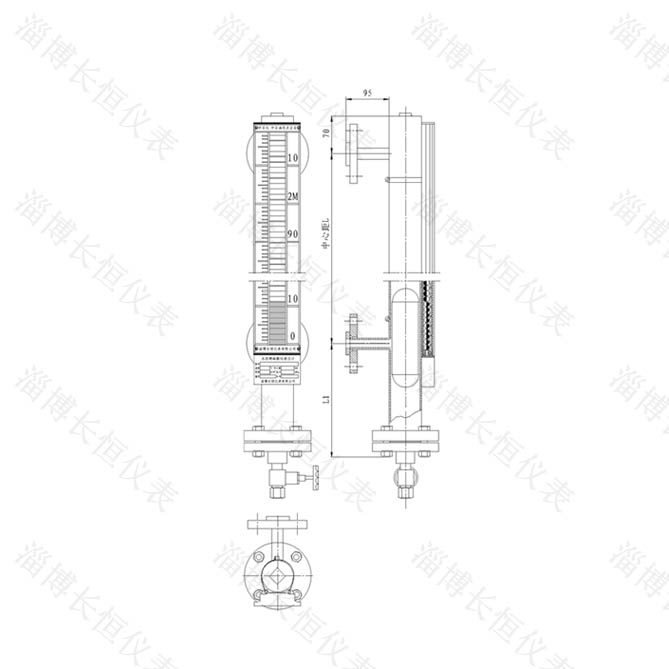 YHCFJ 界位型磁翻柱（磁浮子）液位计