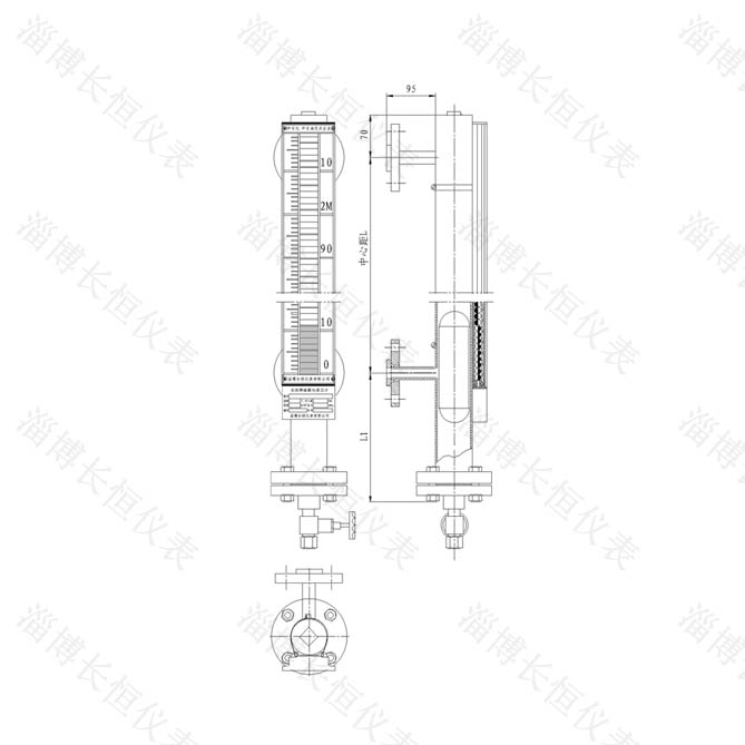 YHCF普通磁翻柱（磁浮子）液位计