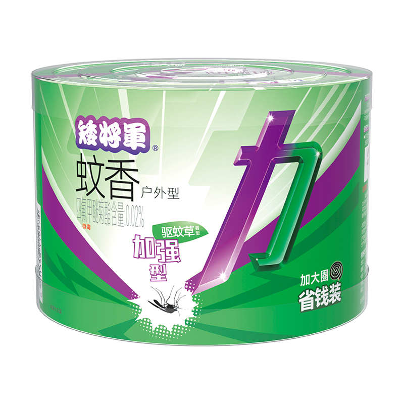 蚊香 矮将军驱蚊草加强型（36单圈 桶装）户外型