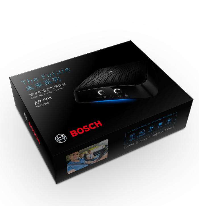 博世车用空气净化器包装设计