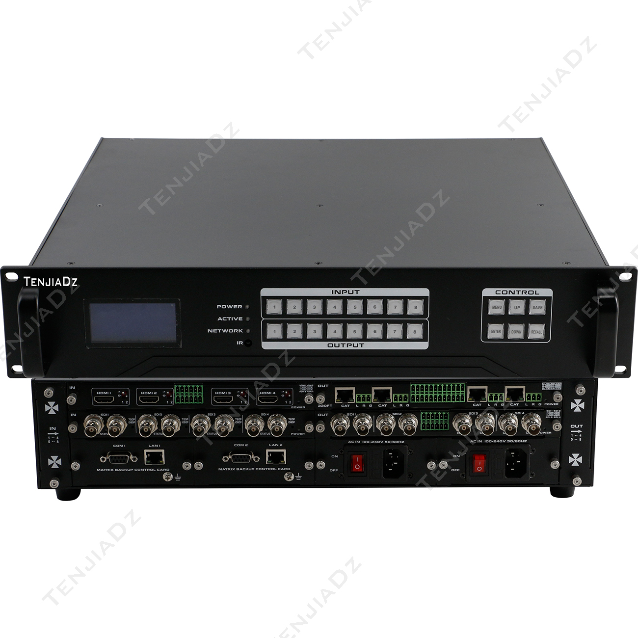 8路无缝高清混插矩阵 TE-HD08