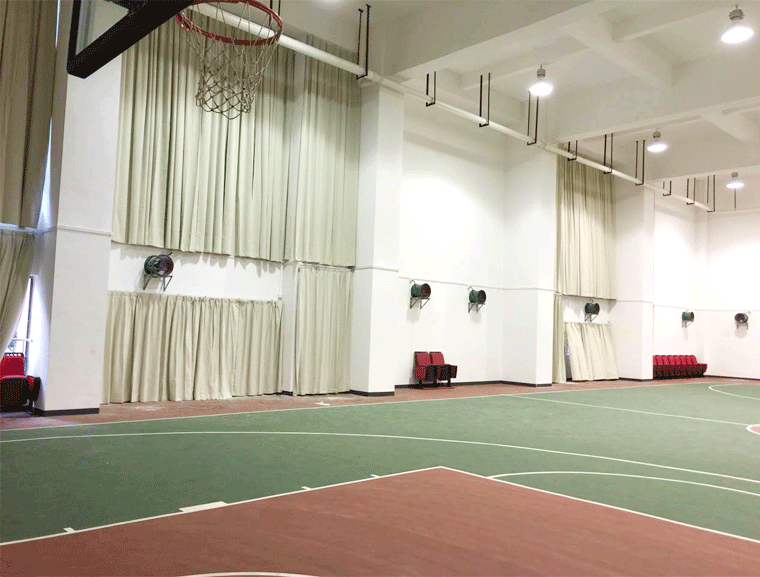 学校手动开合帘