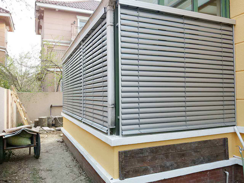 户外电动百叶帘