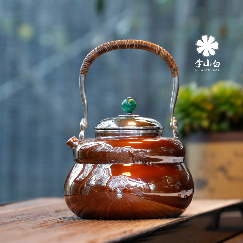 金银错-铜包银 葫芦