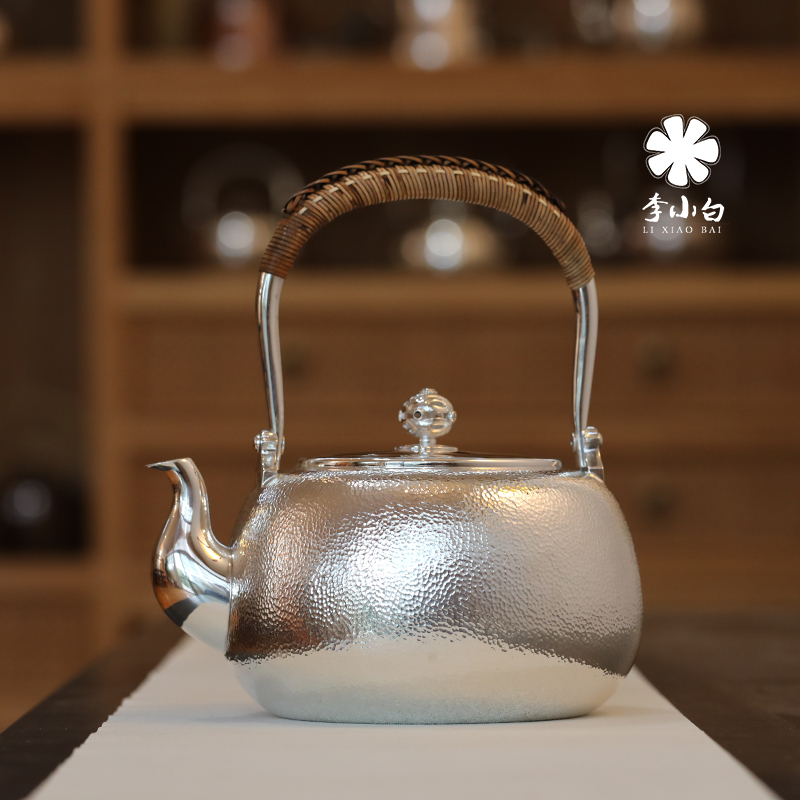 李小白纯银银壶-HJ锤点光盖