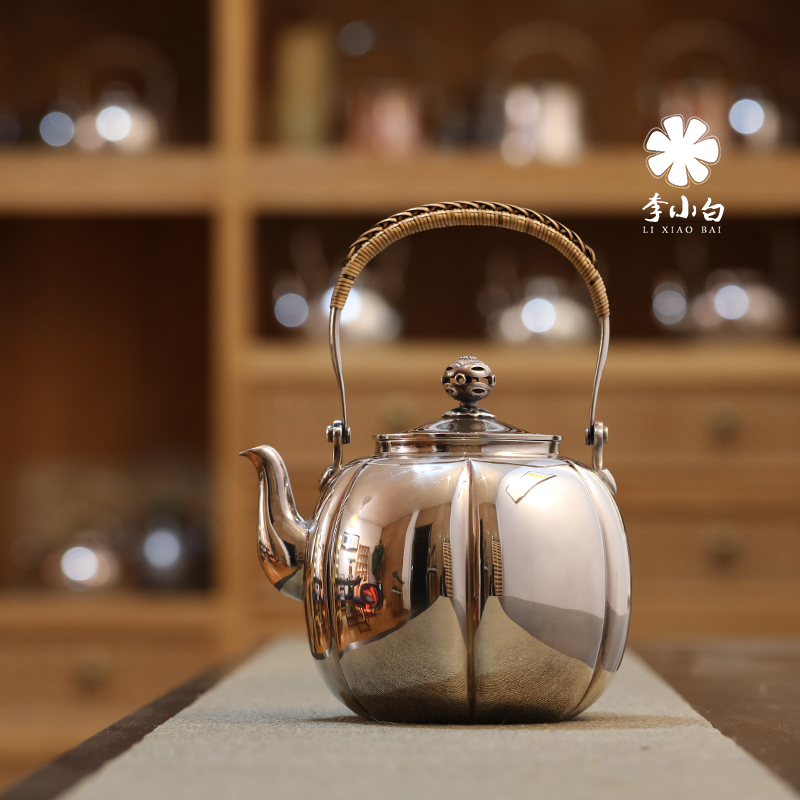 李小白纯银长嘴银壶-小雅